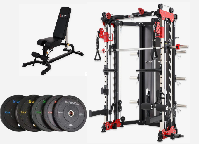 Altas Strength AL-3107 Folding Functional Smith Machine Package