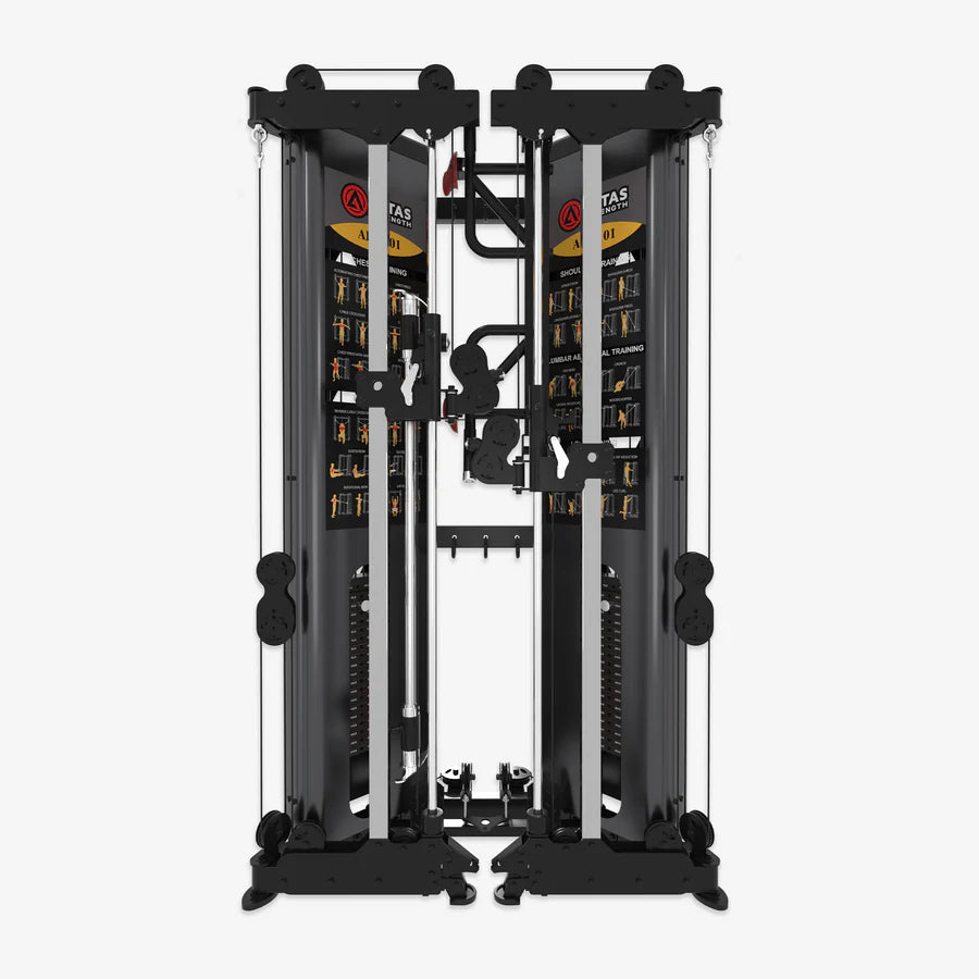 Altas Folding Home Gym Smith Machine With Pulley System Gym Squat Rack AL-3101