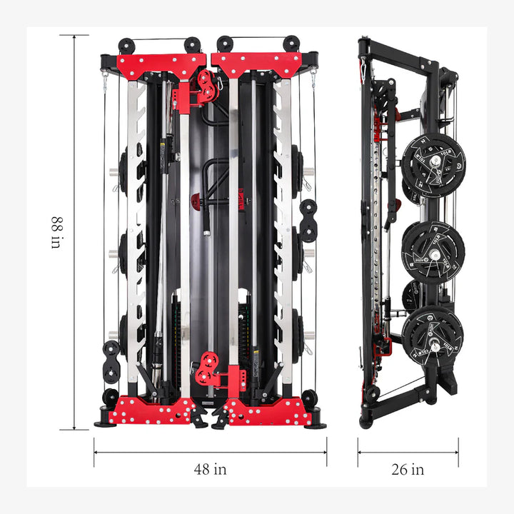 Altas Strength AL-3107 Folding Functional Smith Machine Package