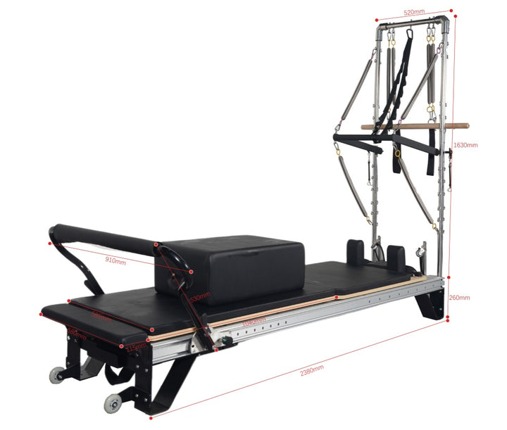 Aluminum Alloy Pilates Reformer With Tower